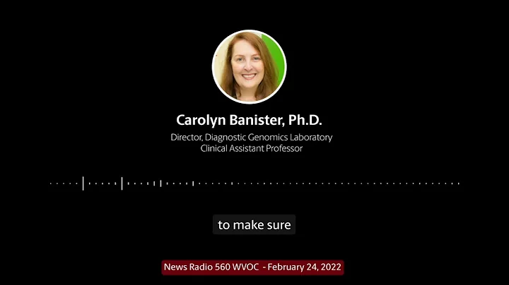Dr. Carolyn Banister | News Radio 560 WVOC