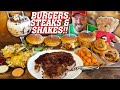 7.5lb Angus Burgers Challenge w/ T-Bone Steak & Spicy Hellfire Burger!!