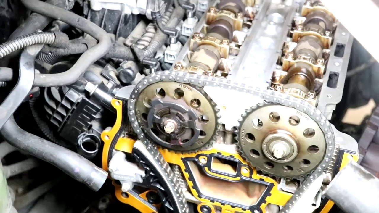 КАК ВЫСТАВИТЬ МЕТКИ ГРМ ПОСЛЕ ЗАМЕНЫ РАСТЯНУТОЙ ЦЕПИ - YouTube