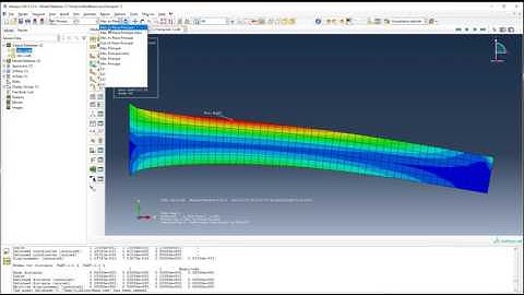 Abaqus Visualizing Results - 1 - Solution Fields