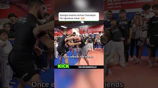 Georgio teaches Arman Tsarukyan his signature move 🔥