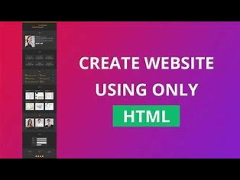 Simple Html Only Pageno Css How to develop a webpage using HTML only. (No CSS) - YouTube