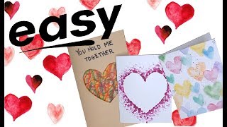 3 Easy Quick Valentines Day Card Ideas!