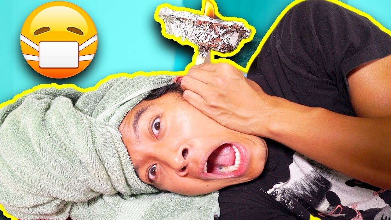 I Try Ear Candling!!! Ear Wax Removal YouTube