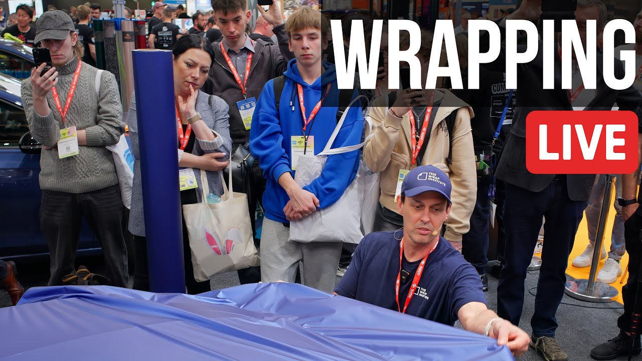 Vinyl Wrapping 101: Live Student Demo at FESPA 2025 | Material Properties + Hood Install Explained