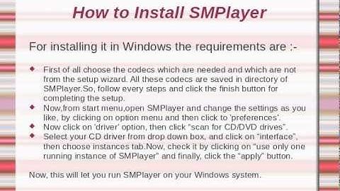 how to install smplayer in windows