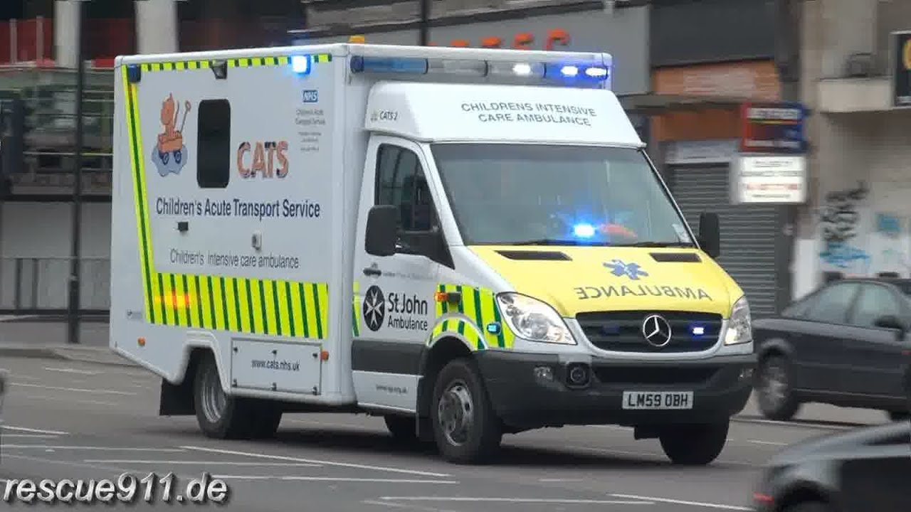CATS children's intensive care ambulance St John Ambulance London YouTube