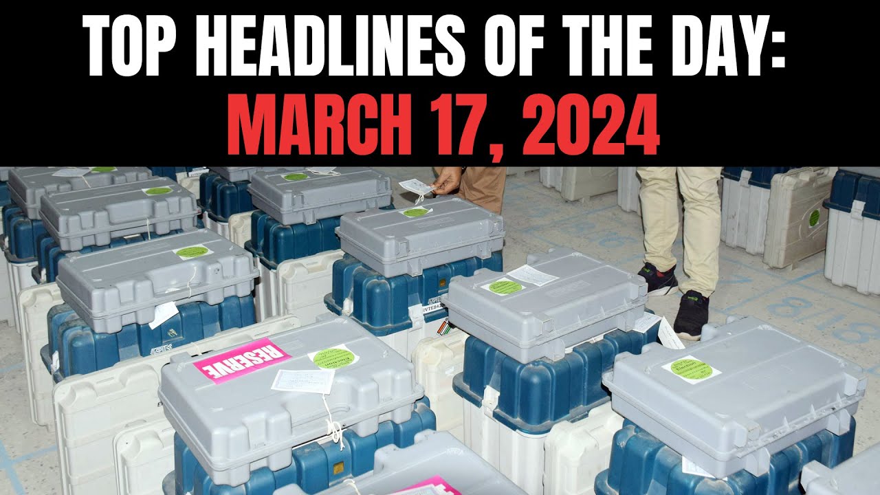 Lok Sabha Elections From April 19 In 7 Phases, Results On June 4 I Top Headlines Of The Day: Mar 15