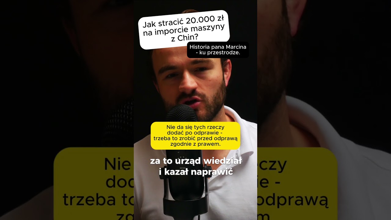 Jak wtopić 20.000 zł na imporcie maszyny z Chin?