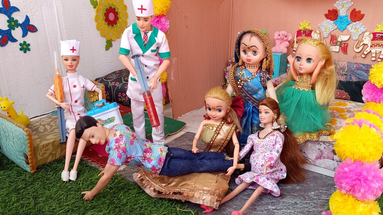 Barbie Doll All Day Routine In Indian Village/Raadha ki kahani part -362/Barbie Doll Bedtime Story।।