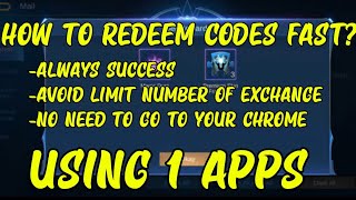 Tips to Redeem Codes Faster than before | SKINGIVEAWAY | MLBB screenshot 5