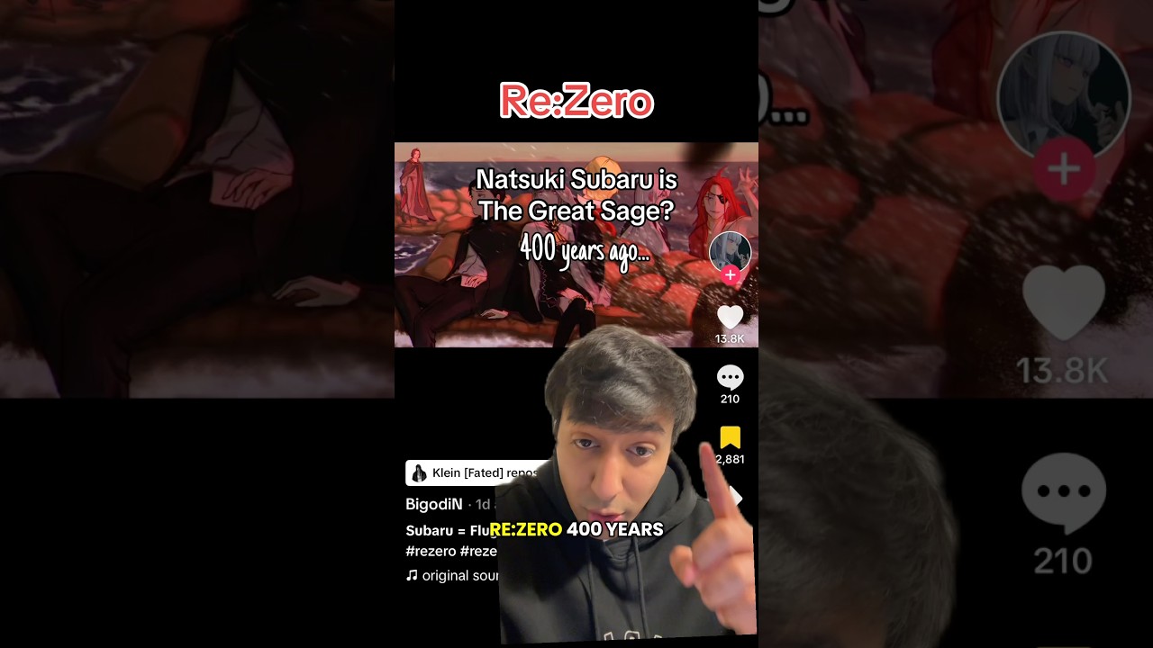 Natsuki Subaru is The Great Sage Flugel. Re:Zero 