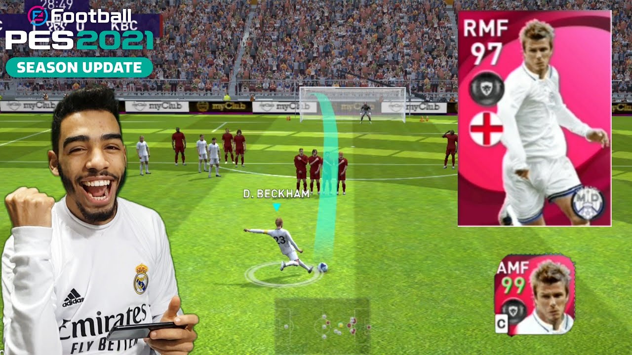 BECKHAM 97 Rated iconic moment Review 🔥 This card is Insanely good 😱 pes 2021 mobile