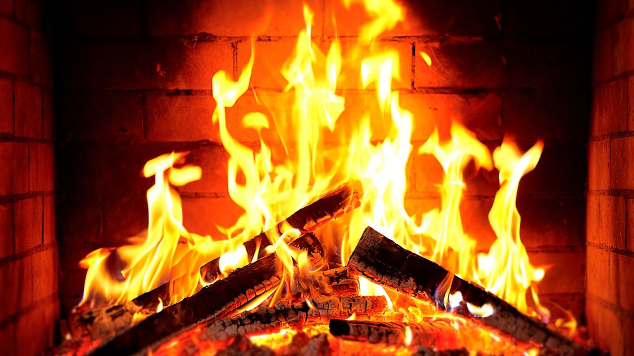 🔥 Fireplace 4K UHD! Fireplace with Crackling Fire Sounds. Fireplace Ambience