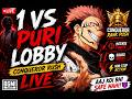 💀 1 VS PURI LOBBY 😈 | CONQUEROR RUSH LIVE 🔥 | BGMI LIVE #BGMI #BGMILIVE #CONQUEROR #BGMIINDIA