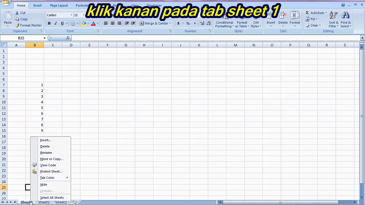 Belajar Excel : Move or copy - YouTube