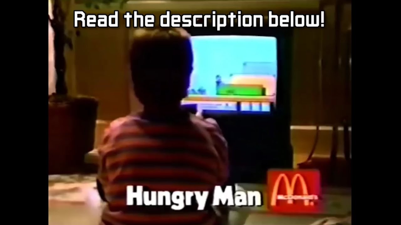 McDonald's Hungry Man Commercial (1990) [Read description] YouTube