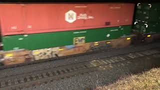 Two NS AC44C6Ms Lead A WB Intermodal Train Through Gallitzin, PA