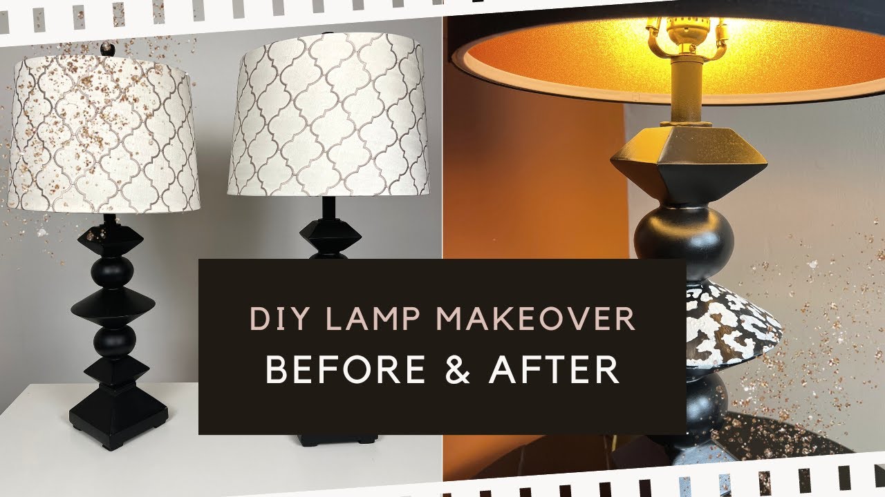 Table Lamp Makeover/ Thrift Store Flip: A Quick and Easy Tutorial - YouTube