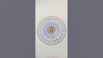 Amazing Spiral Patterns | Satisfying Art Therapy! #art #shorts #spirograph #2024 #asmr #satisfying