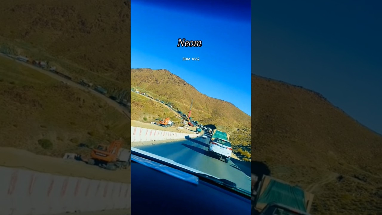 🔥Road traffic viewCars on road|  NEOM Saudi Arabia | 