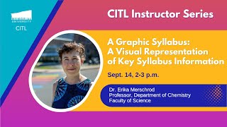 A Graphic Syllabus: A Visual Representation of Key Syllabus Information
