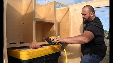 DIY Squaredrop camper build - Part 13: Interior shelving, galley shelving & drawer slides complete!