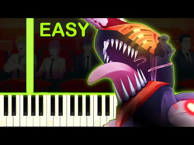 CHAINSAW MAN OP THEME - EASY Piano Tutorial class=
