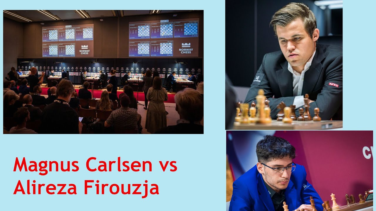 World Chess Champion Magnus Carlsen vs. GM Alireza Firouzja