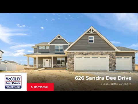 626 Sandra Dee Drive, Lowell, IN home video tour