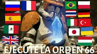 "EJECUTE LA ORDEN 66" en 14 idiomas diferentes | Star Wars: Episodio lll - La venganza de los sith