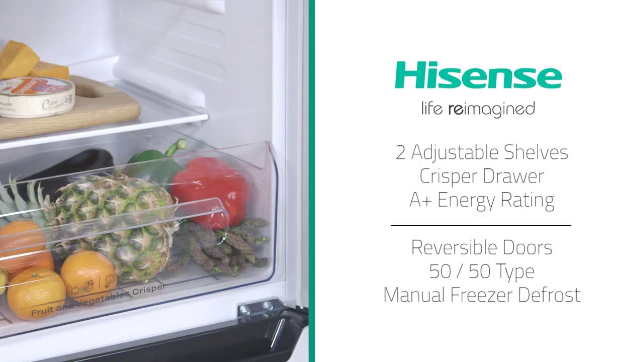 Hisense Fridge Freezer Overview RB325D4AW1 - YouTube