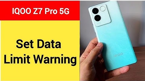 how to set data limit warning,iqoo Z7 Pro 5G me me data limit kaise set karen