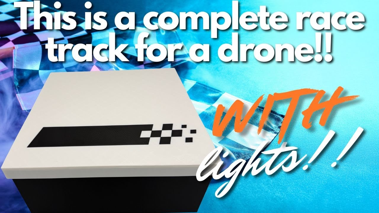 Компактная гоночная трасса для миниатюрных кроссовок Tiny Whoop: модульные ворота, установка свет...