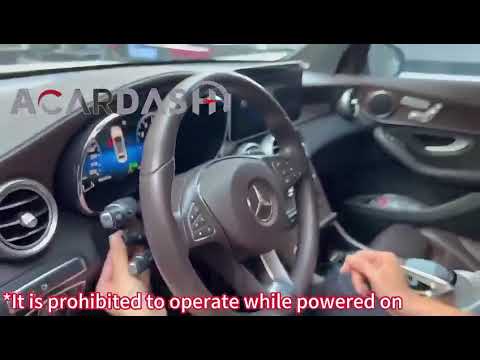 How To Install ACARDASH Mercedes Benz GLC C Class W205 Digital Dahboard Digital Cluster