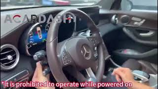 How To Install ACARDASH Mercedes Benz GLC C Class W205 Digital Dahboard Digital Cluster