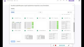 Vincular planilha formulário