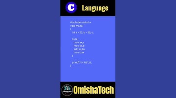 write a assembly program two number add program in c #shorts #coding #clanguage #viral #youtubeshort