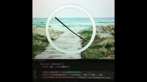 Animated clock using #javascript and #css