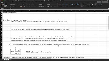 4.4.1 Hypothesis Testing Small Samples-Part 1