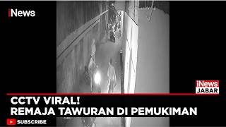 Residents Terrified, Teenage Clash Caught on CCTV in Mustika Jaya | iNews Jabar