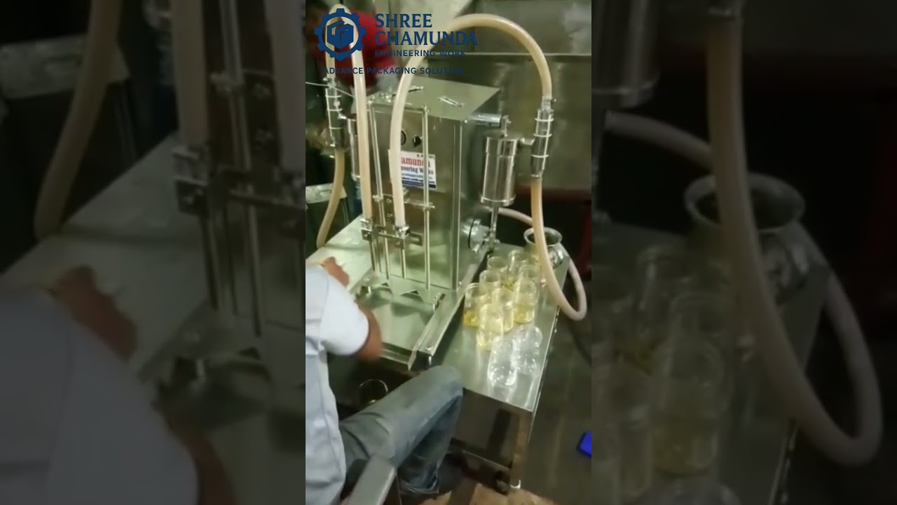 Semi-Automatic volumetric type Ghee filling machine || Ghee filling machine || +91 7383171692