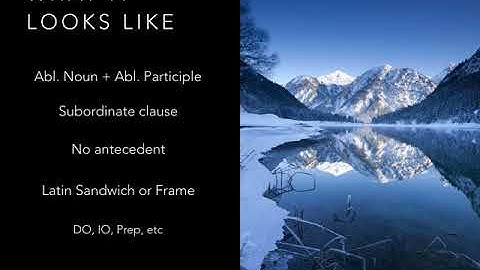 Ablative Absolute Video