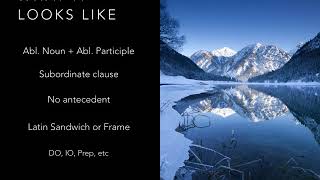 Ablative Absolute Video