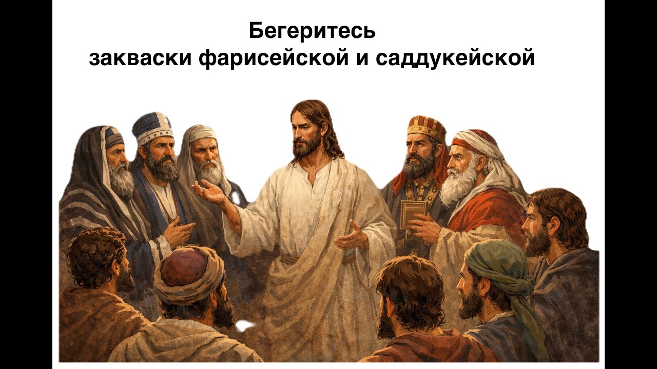 Берегитесь закваски фарисейской и саддукейской