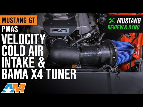 2015-2017 Mustang GT PMAS Velocity Cold Air Intake & Bama X4 Tuner Review & Dyno