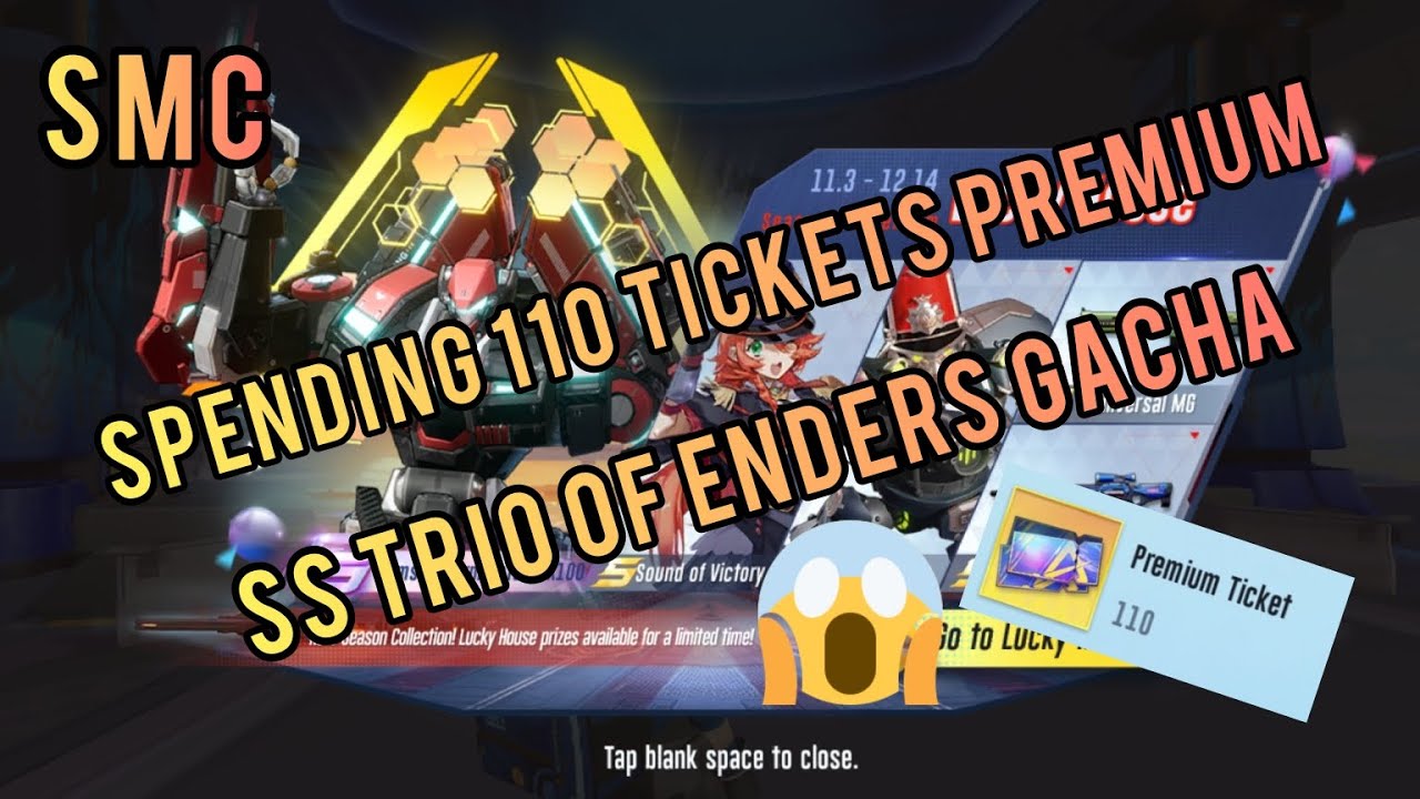 Spending 110 Premium Tickets In SS Trio Of Enders Gacha! 🤯🤑 
