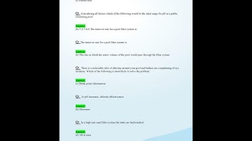 CERTIFIED POOL OPERATOR EXAM 100 CORRECT QUESTIONS AND VERIFIED ANSWERS GRADE A 2024 2025 UPDATE