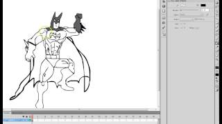 Adobe Flash CS6 Motion Tween (with Batman parkour)