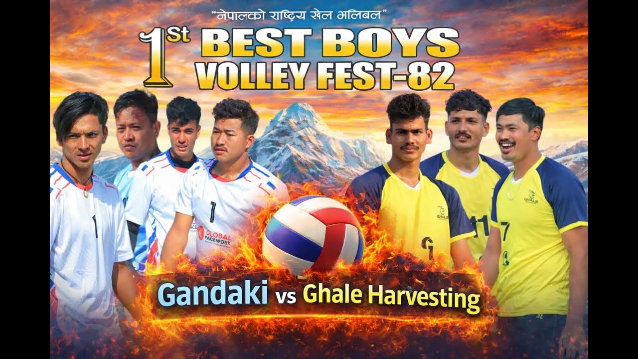 Best Boys Gandaki vs Ghale Harvesting Australia - 1st Best Boys Volley Fest 2082